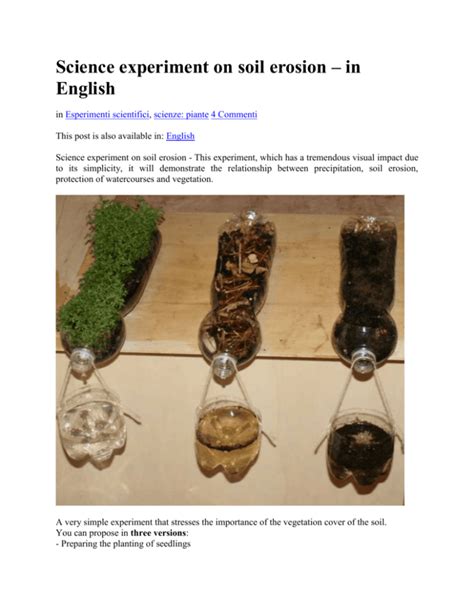 what can you conclude about erosion in the experiment|Soil Science Experiment • How to Demonstrate Soil Erosion.
